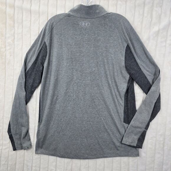 Under Armour Threadborne 1/2 Zip Training Pullover Gray Heather Men's Size XL - Picture 7 of 13